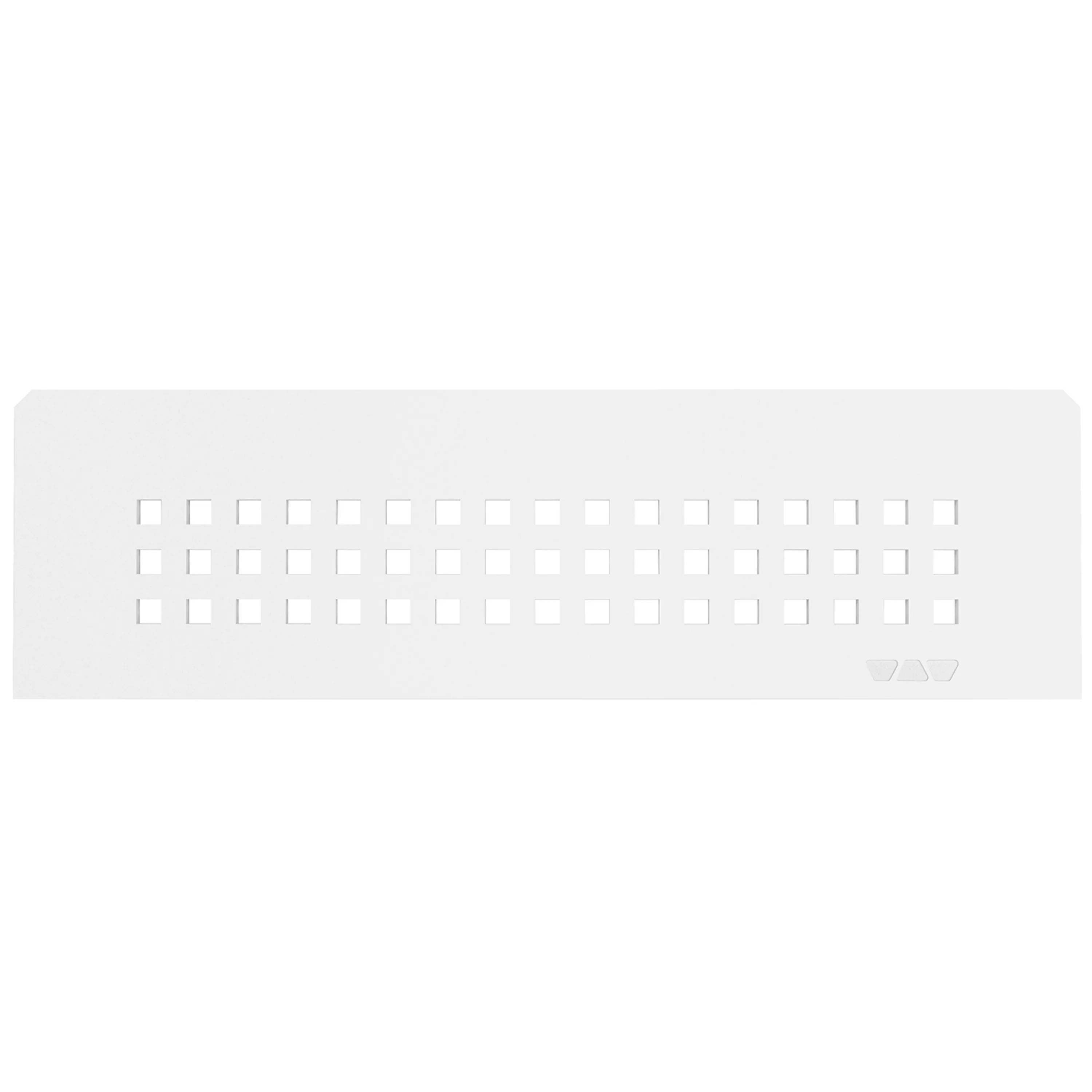 Mensola a nicchia rettangolare Schlüter 30x8,7 cm, bianca.