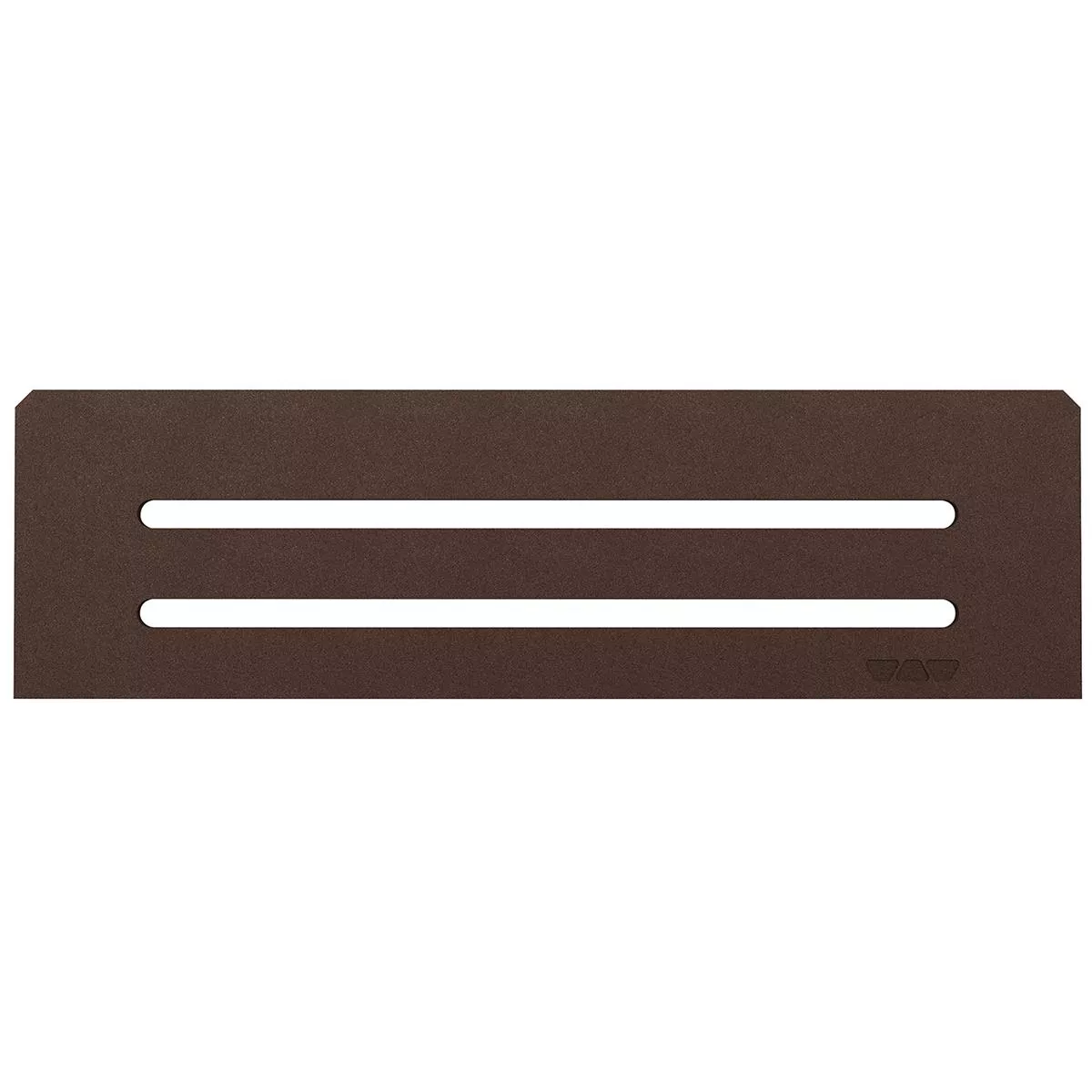 Mensola a muro rettangolare Schlüter 30x8,7 cm, modello Wave, colore bronzo.