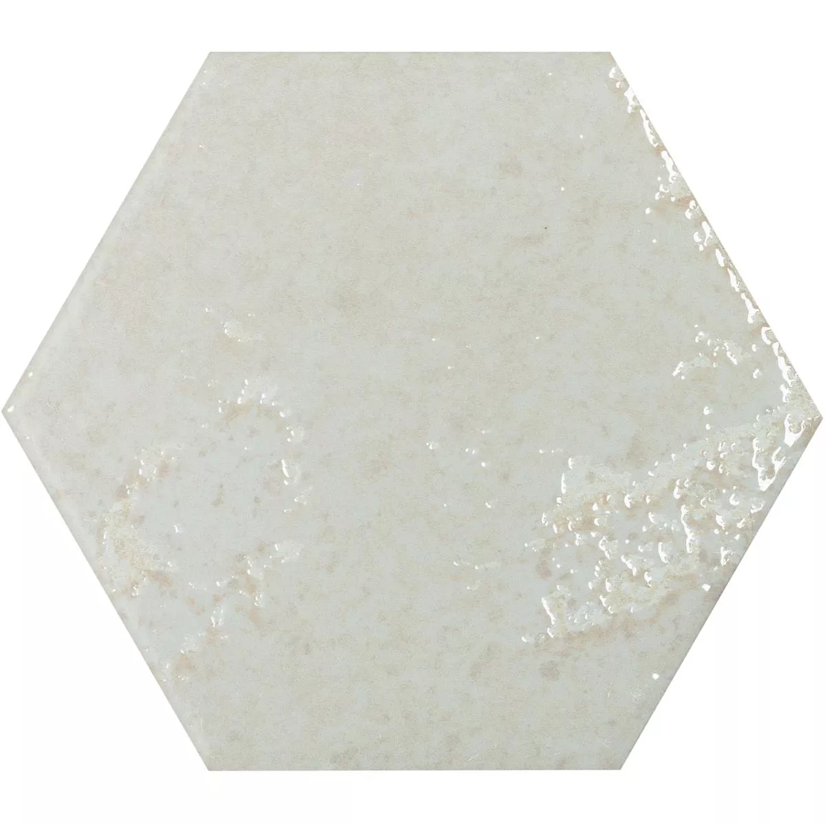 Rivestimenti Lara Lucida Ondulato 13x15cm Esagono Bianco Rivestimenti Lara Lucida Ondulato 13x15cm Esagono Bianco