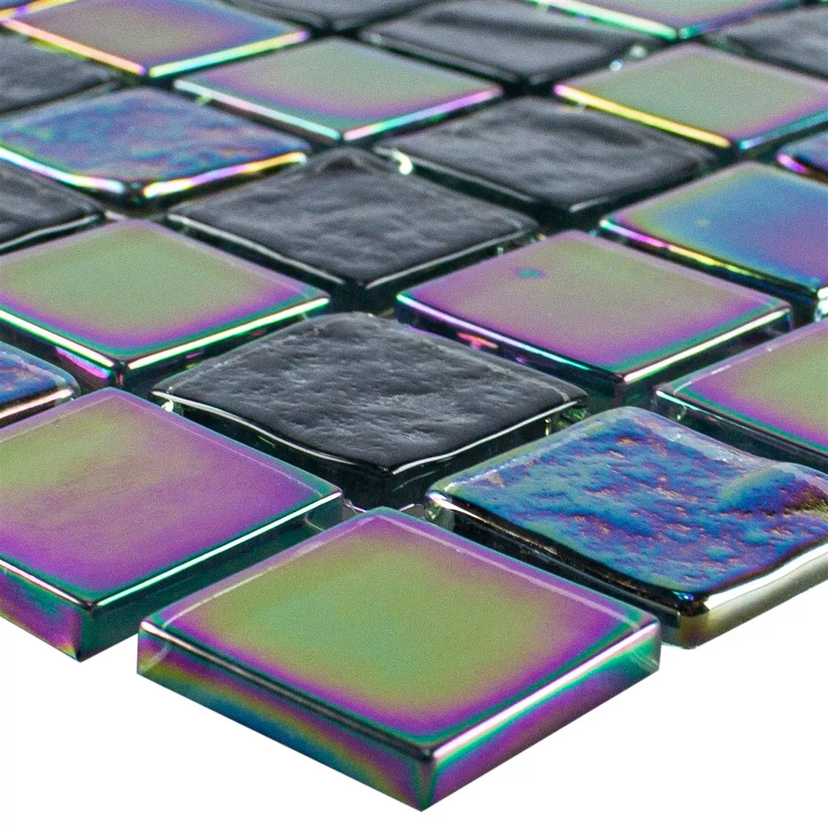 Mosaico Di Vetro Piastrelle Effetto Madreperla Manor Nero Mosaico Di Vetro Piastrelle Effetto Madreperla Manor Nero