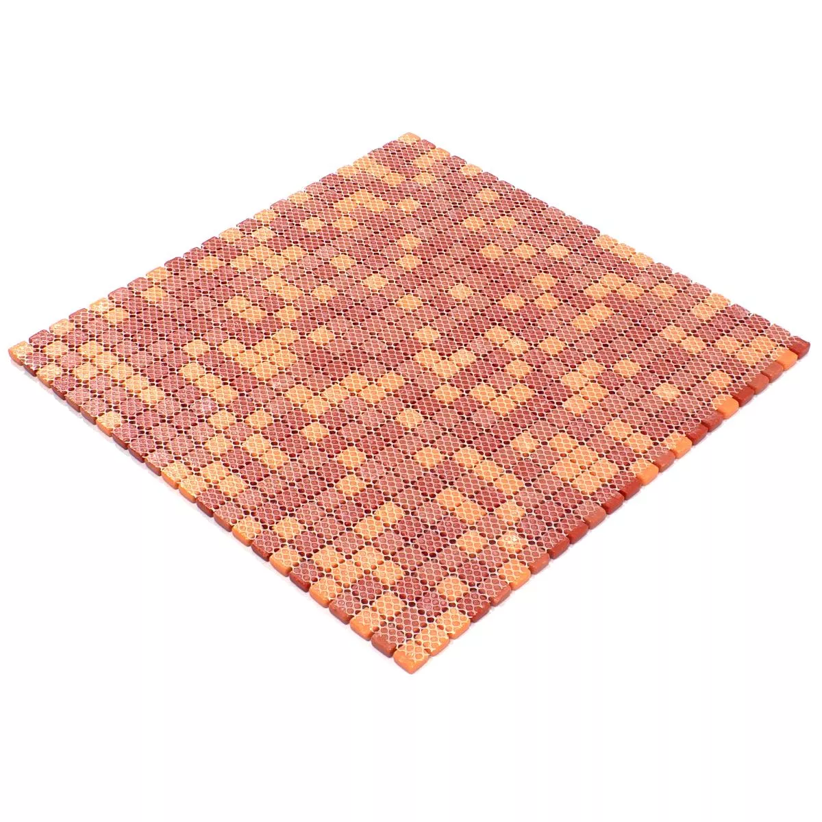 Mosaico Di Vetro Piastrelle Delight Rosso-Arancione Mix