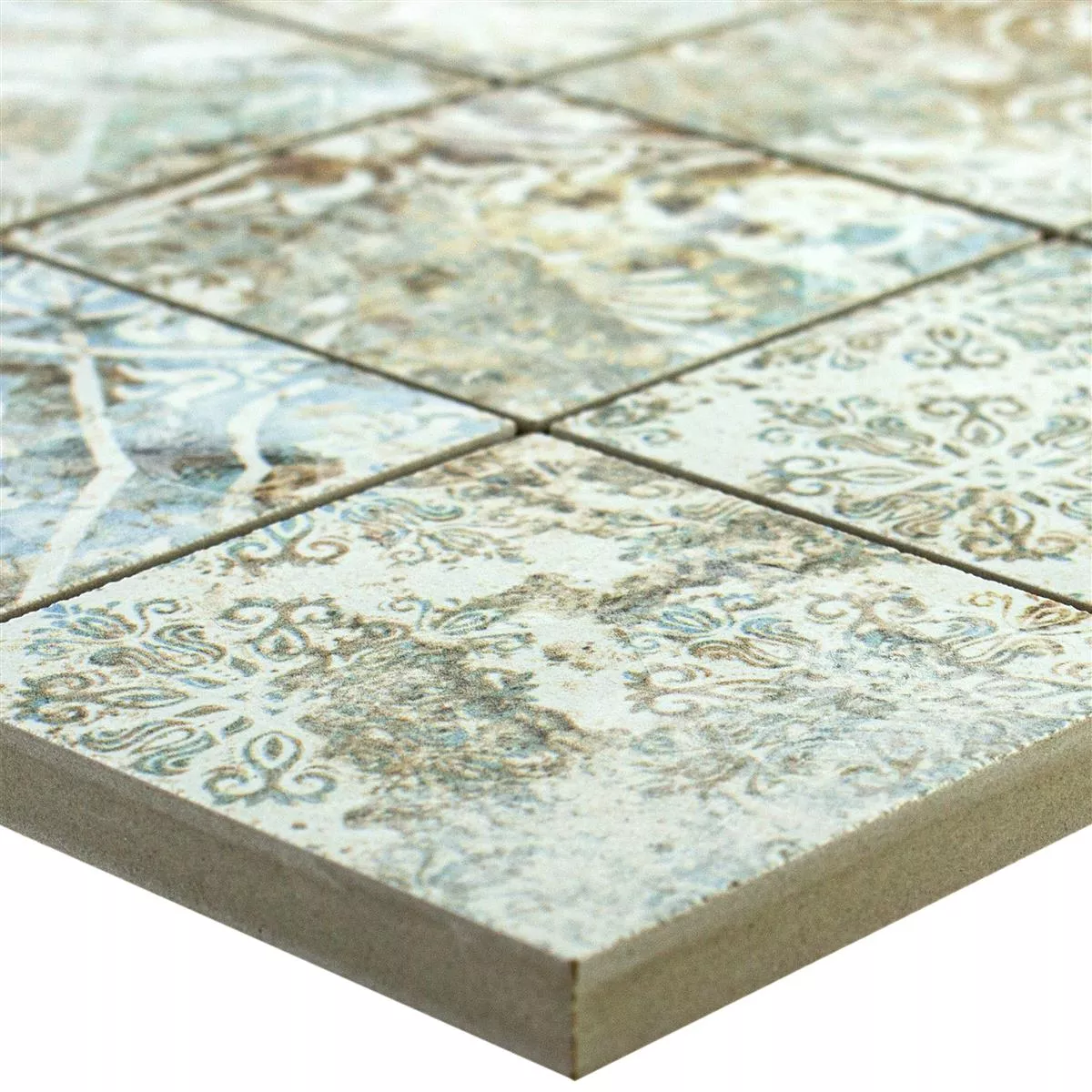 Ceramica Mosaico Piastrelle Bellona Effetto Di Colore Chiaro 71x71mm