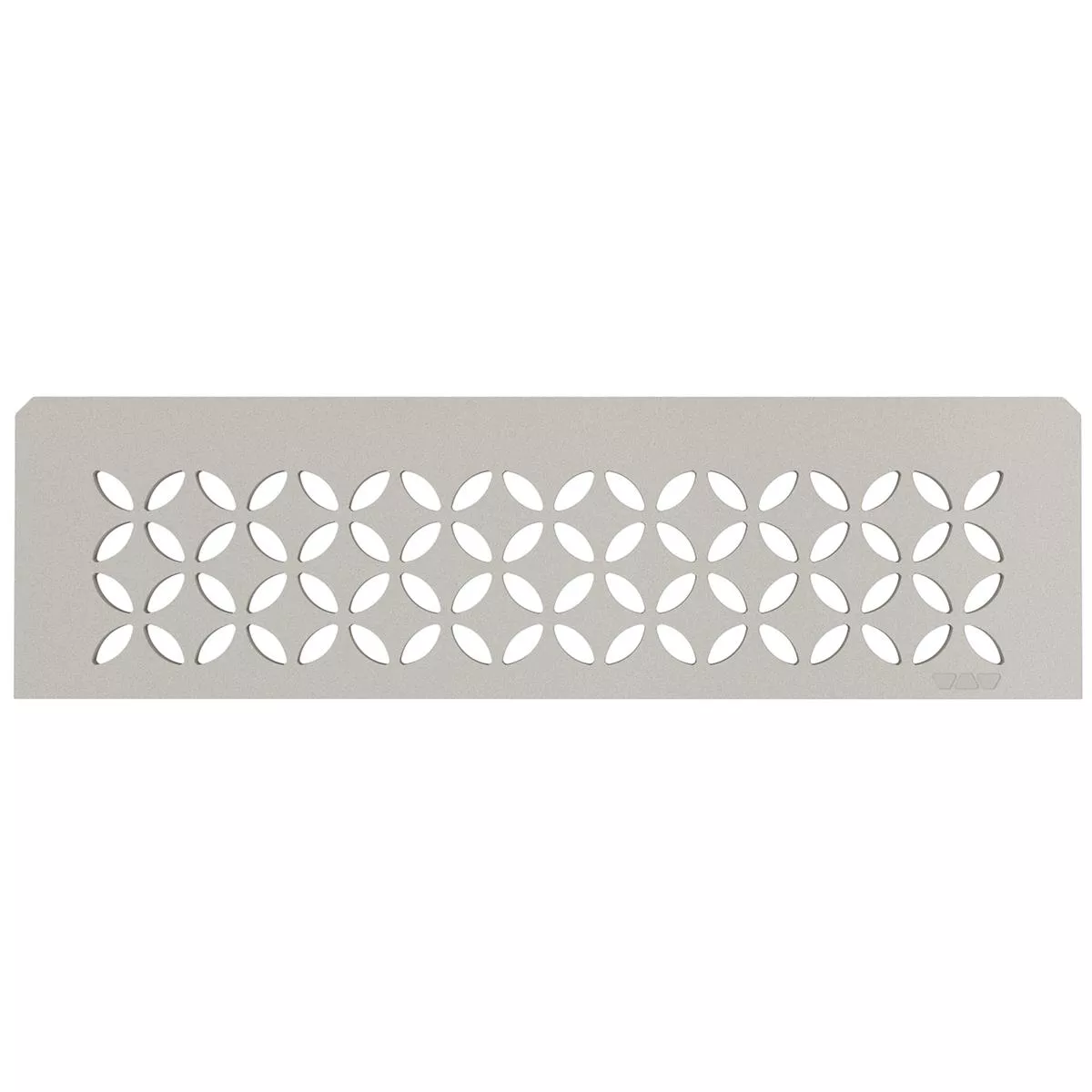 Mensola a muro rettangolare Schlüter 30x8,7 cm con motivo floreale beige