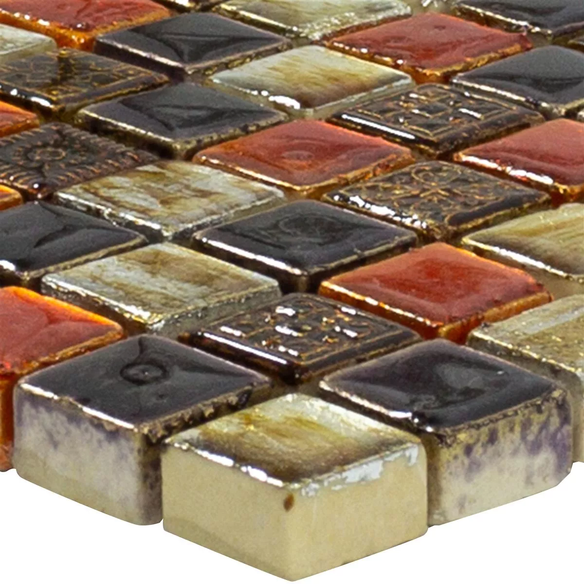 Pietra Naturale Mosaico Toskana Rosso Rame Mix Pietra Naturale Mosaico Toskana Rosso Rame Mix