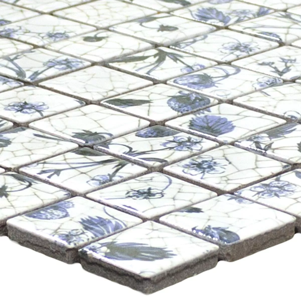 Ceramica Mosaico Isabella Bianco Blu