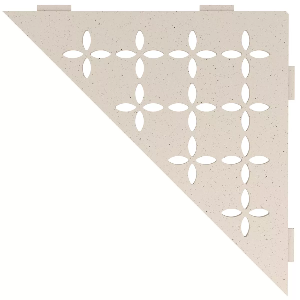 Mensola a muro Mensola per doccia Schlüter triangolo 21x21 cm floreale