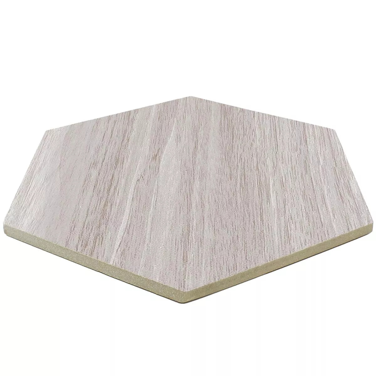 Gres Porcellanato Piastrelle Hexwood Esagono Grigio 22,5 x 25,9cm