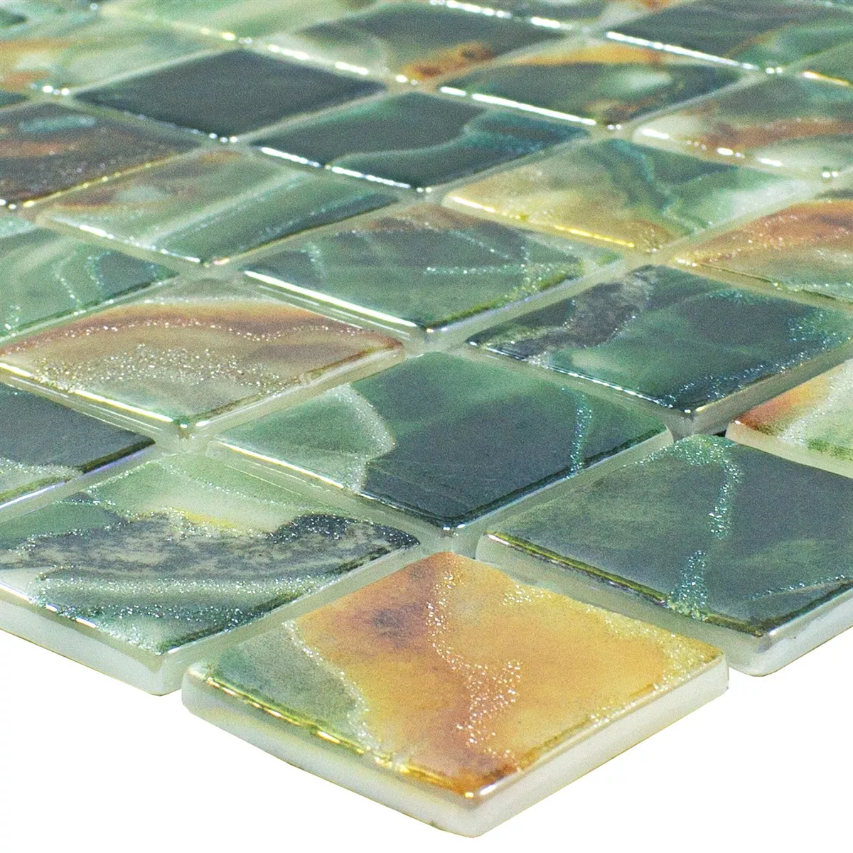Vetro Pool Mosaico Carolina Verde Smeraldo