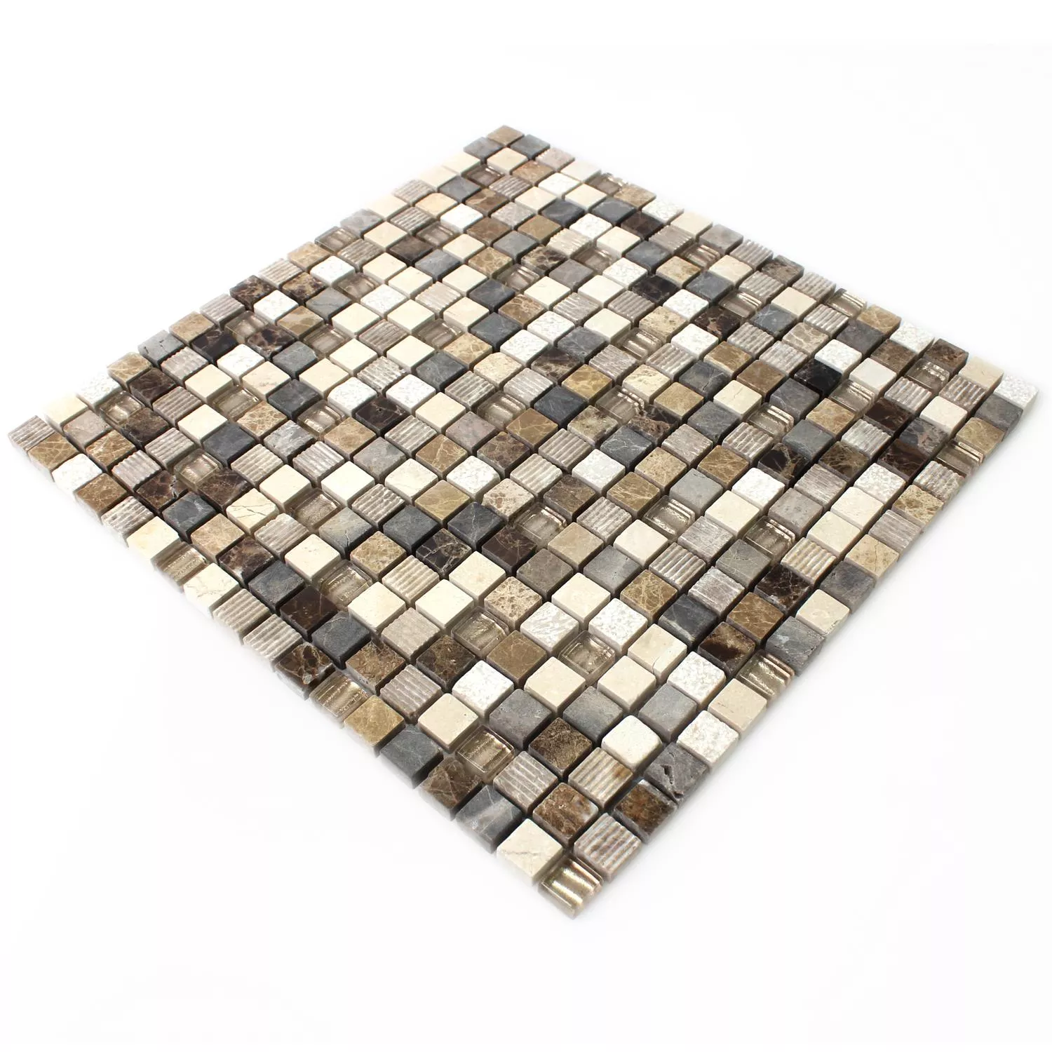 Mosaico Vetro Pietra Naturale Sonara Caramel Mix