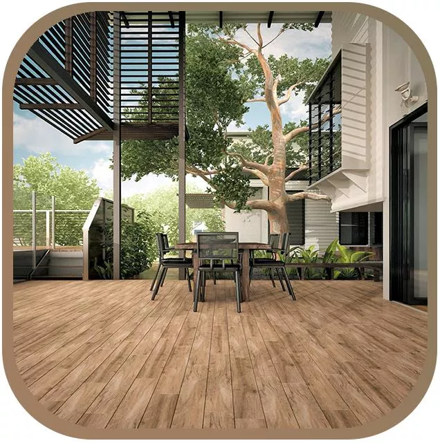 Lastre da terrazza effetto legno