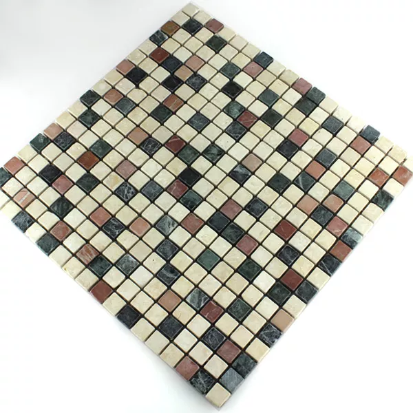 Mosaico Marmo Colorato Mix 15x15x7mm