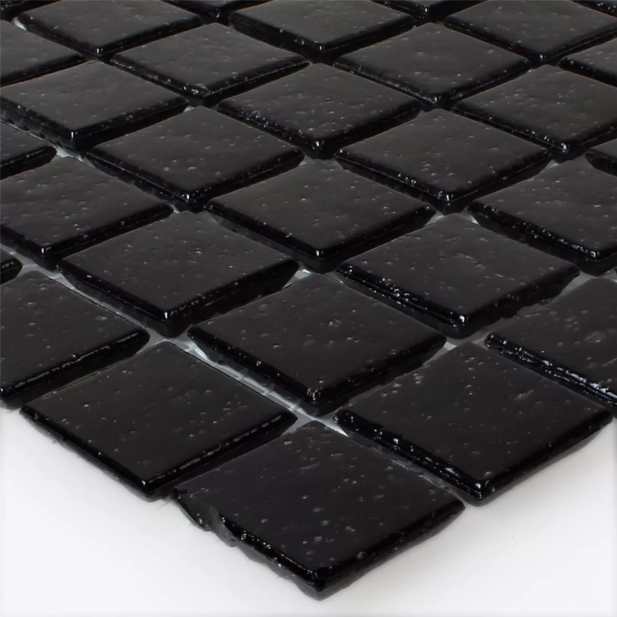 Mosaico Vetro Nero Uni 20x20x4mm Mosaico Vetro Nero Uni 20x20x4mm