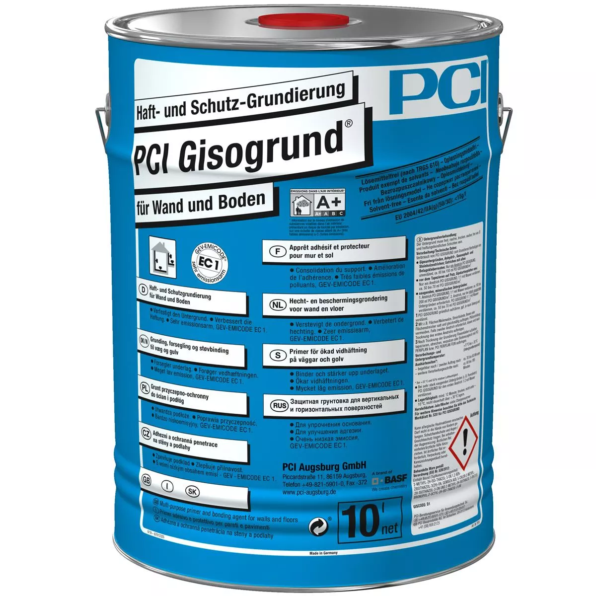 PCI Gisogrund adesivo e primer protettivo blu 10 litri