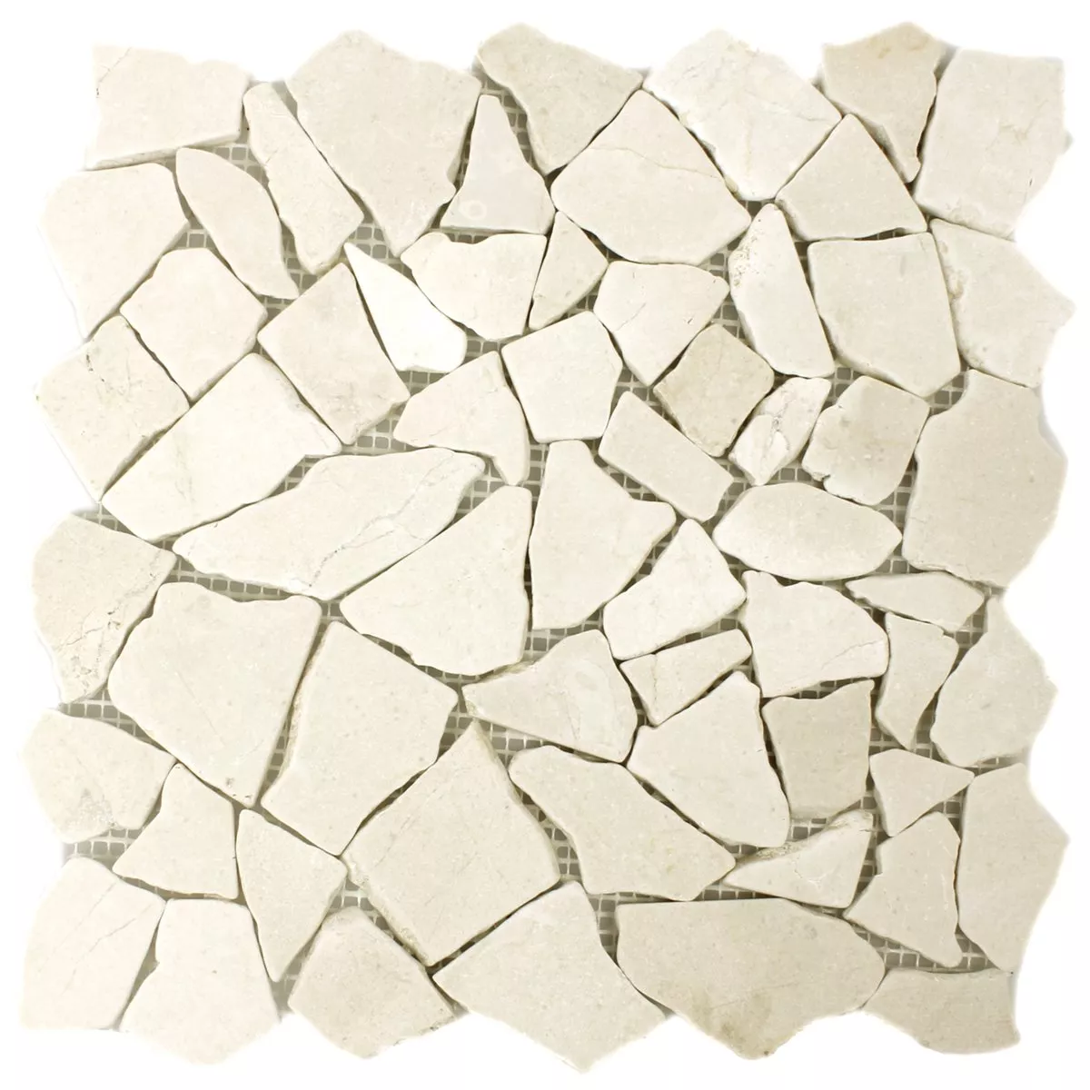 Campione Mosaico Marmo Rotte Piastrelle Botticino