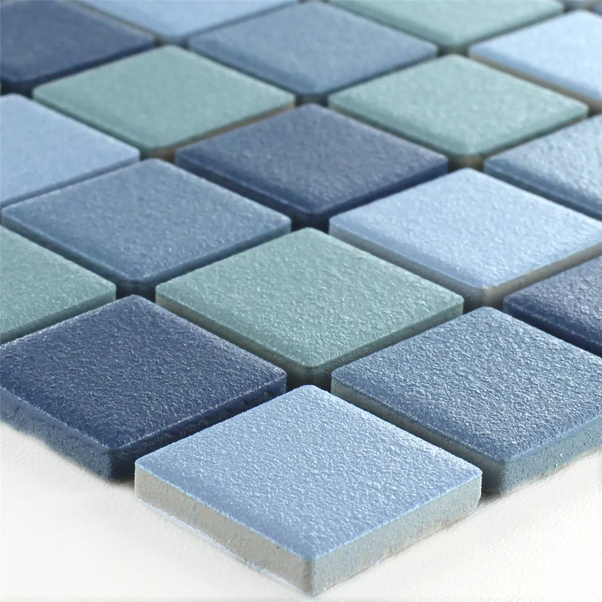 Mosaico Ceramica Antiscivolo Blu Mix