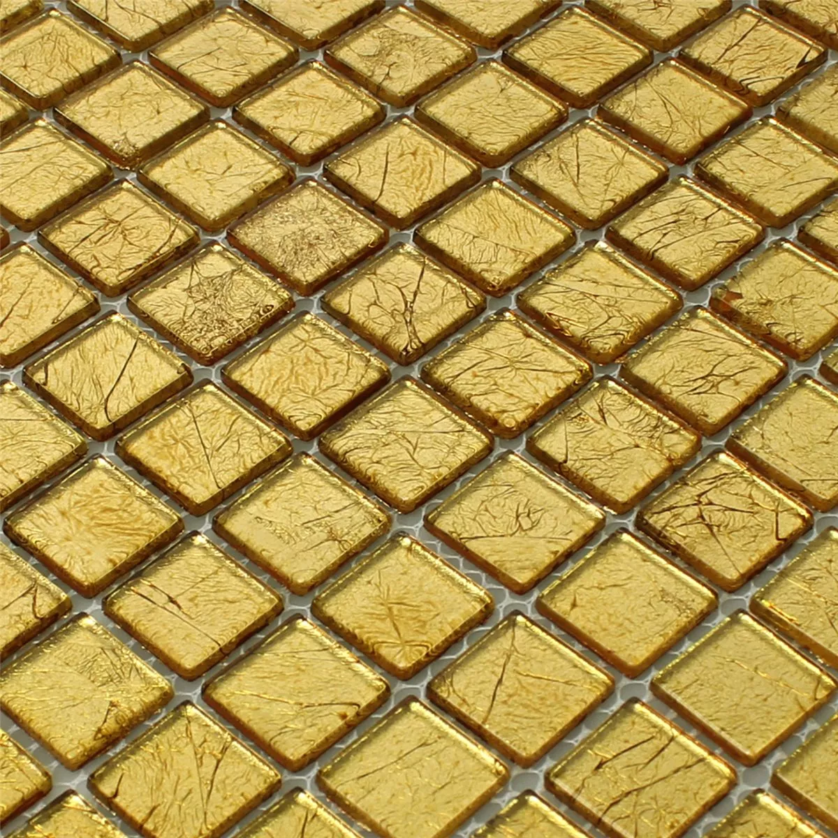 Mosaico Vetro Piastrella Oro Struttura