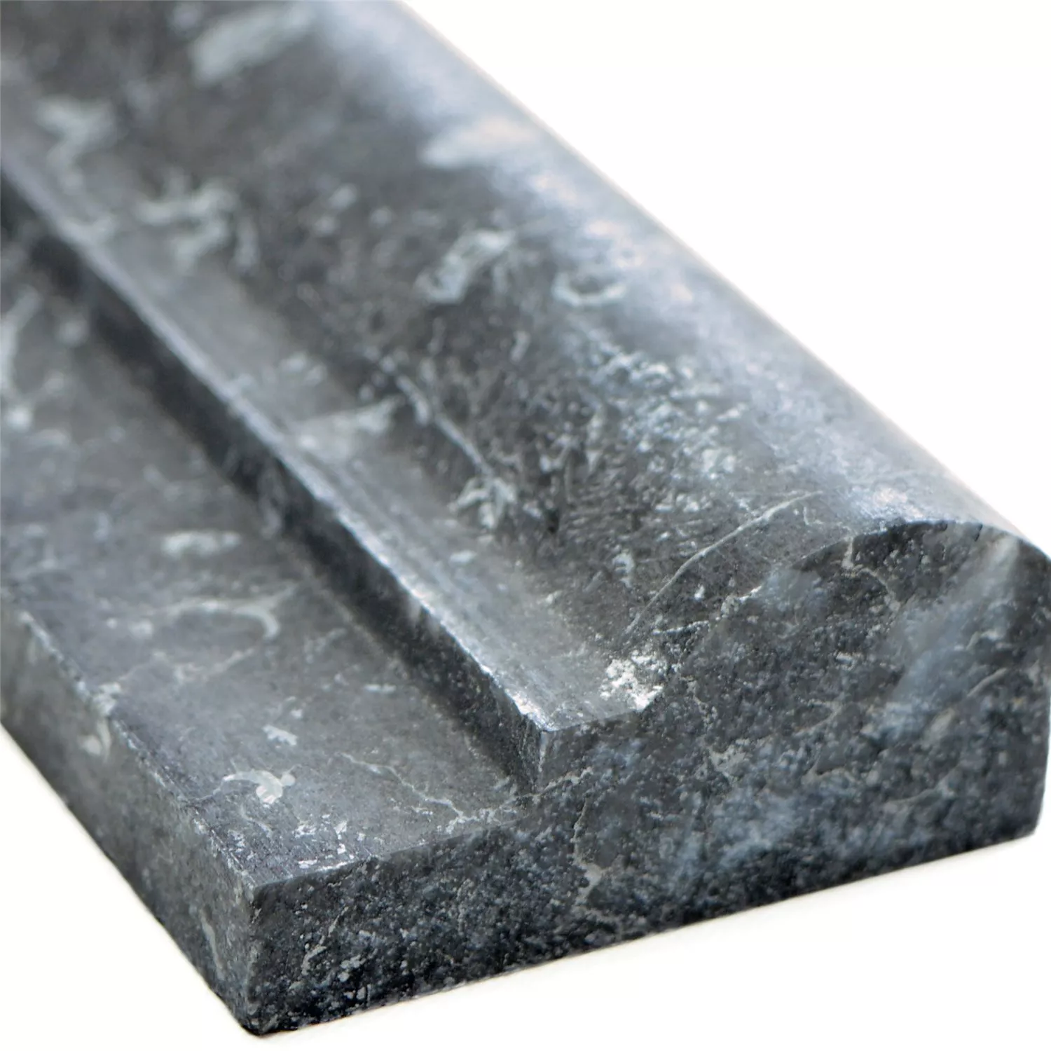 Marmo Profilo Pietra Naturale Piastrelle Visso Nero Marmo Profilo Pietra Naturale Piastrelle Visso Nero