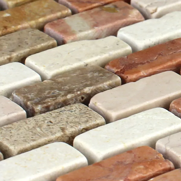 Campione Mosaico Marmo Brick Multicolor