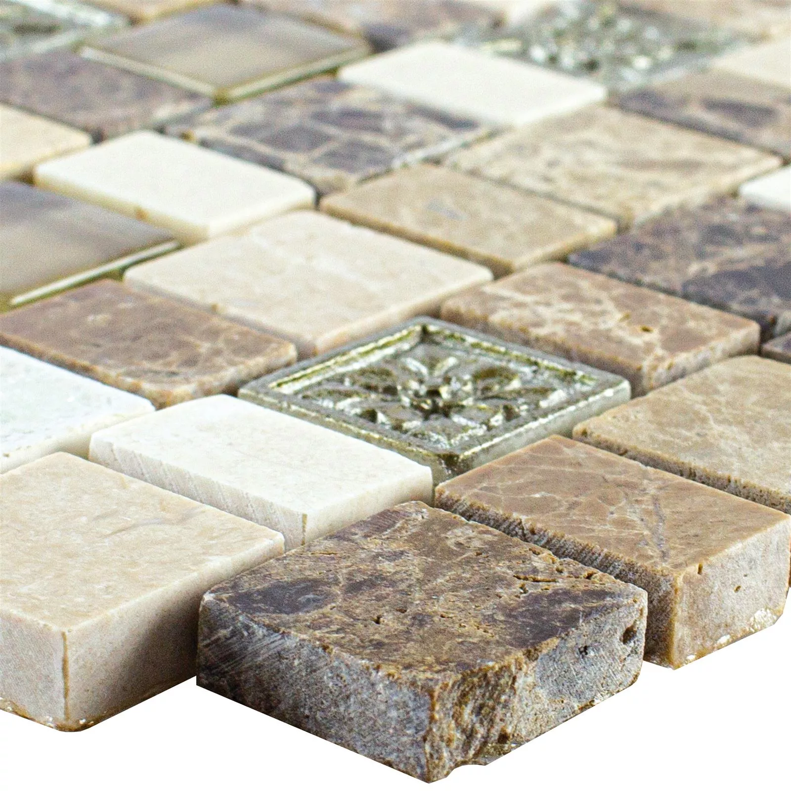 Mosaico Moranbah Marrone Beige Bianco Mosaico Moranbah Marrone Beige Bianco