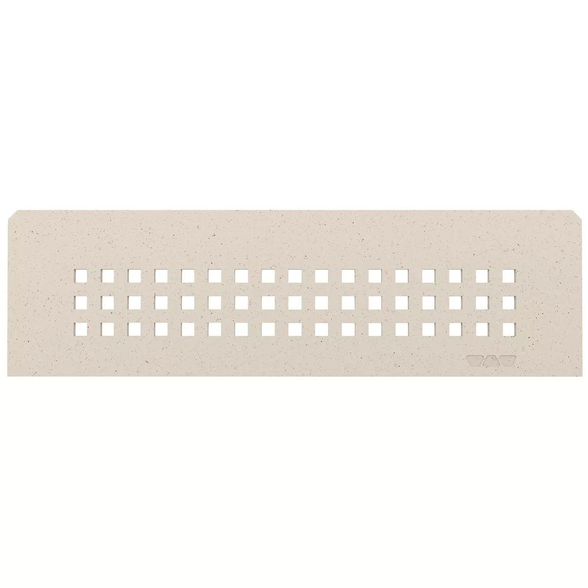 Mensola a muro rettangolare Schlüter 30x8,7 cm, avorio.