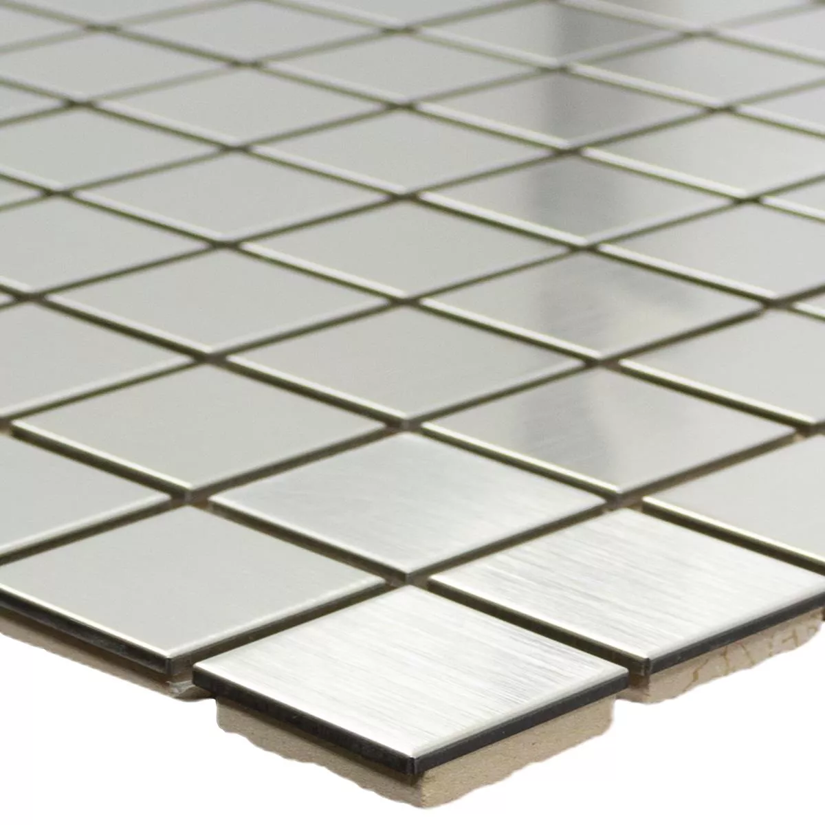 Mosaico Metallo Spazzolato Silvernova Piazza 23 Mosaico Metallo Spazzolato Silvernova Piazza 23