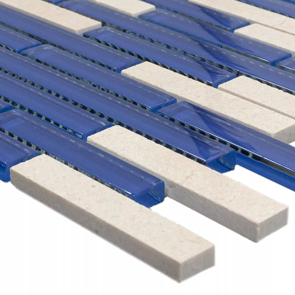 Pietra Naturale Vetro Mosaico Paloma Blu Beige Pietra Naturale Vetro Mosaico Paloma Blu Beige