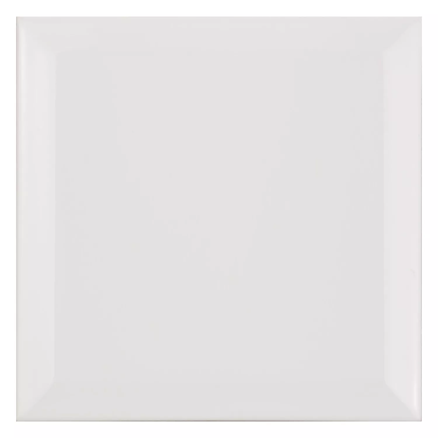 Piastrella metropolitana Bianco Opaco 15x15 cm Sfaccettatura Eris Blanco