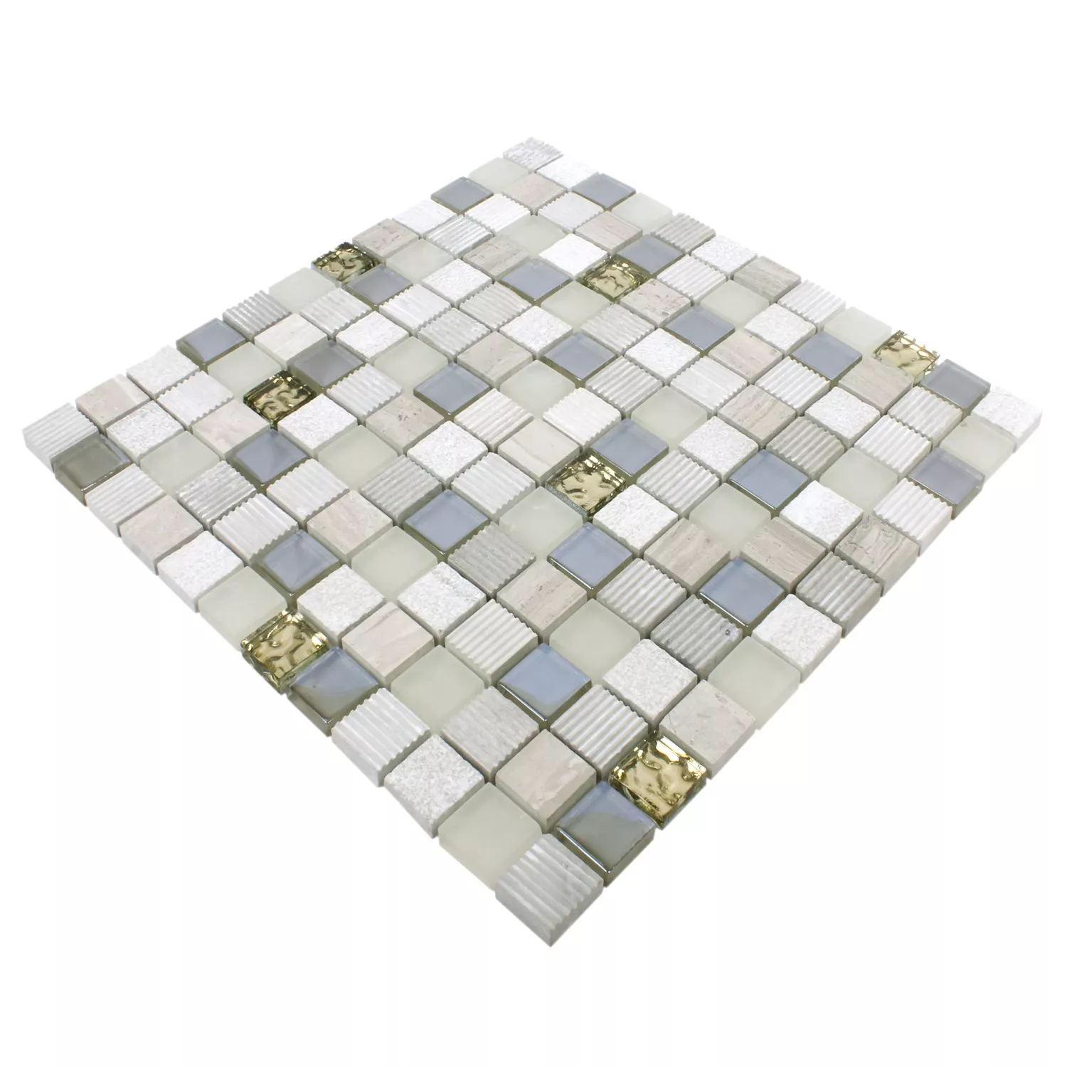 Mosaico Venzona Grigio Chiaro Oro 23