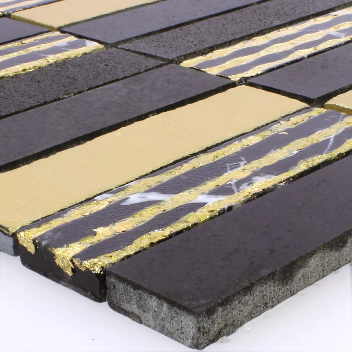 Pietra Naturale Mosaico Carving Oro Nero Pietra Naturale Mosaico Carving Oro Nero