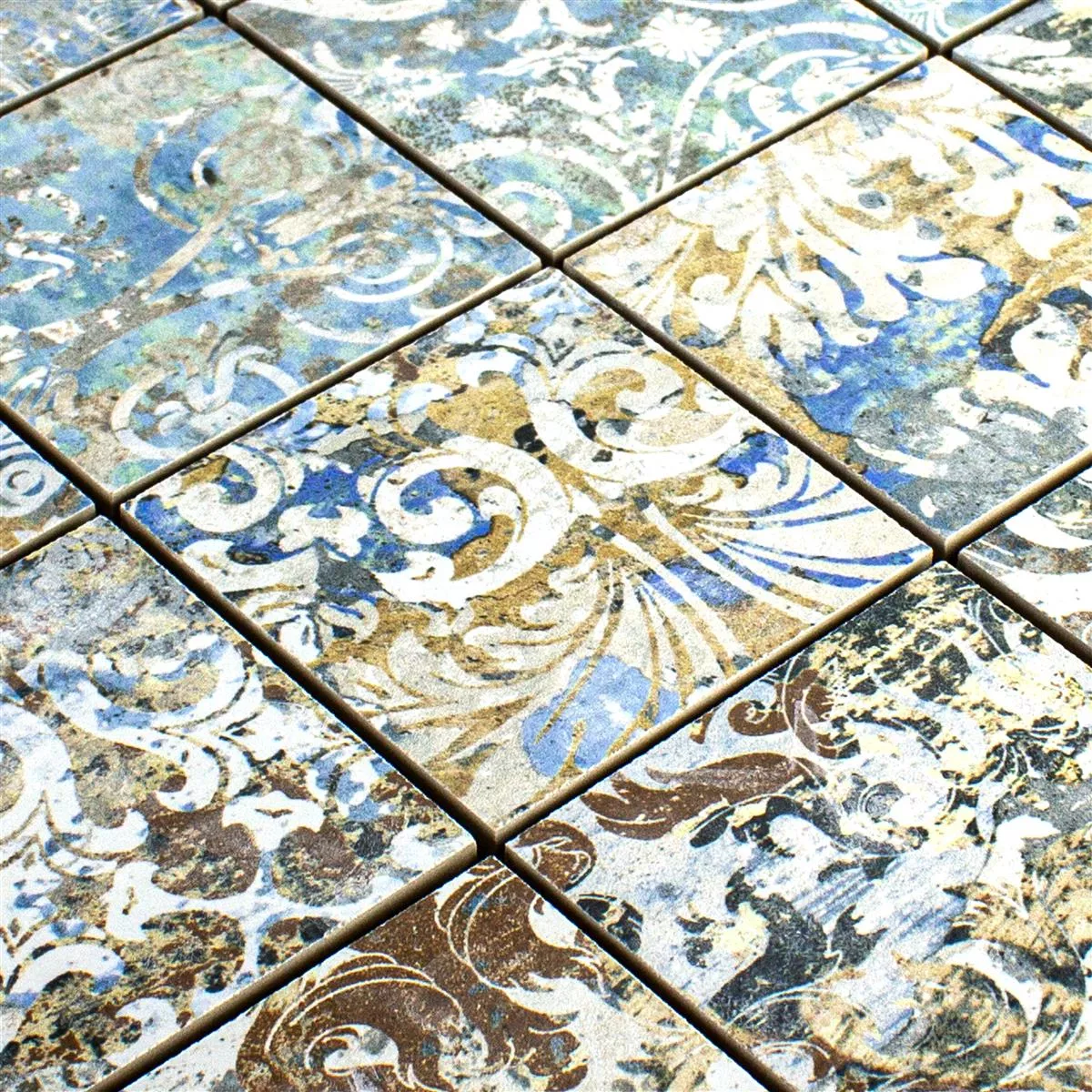Campione Ceramica Mosaico Piastrelle Patchwork Colorato