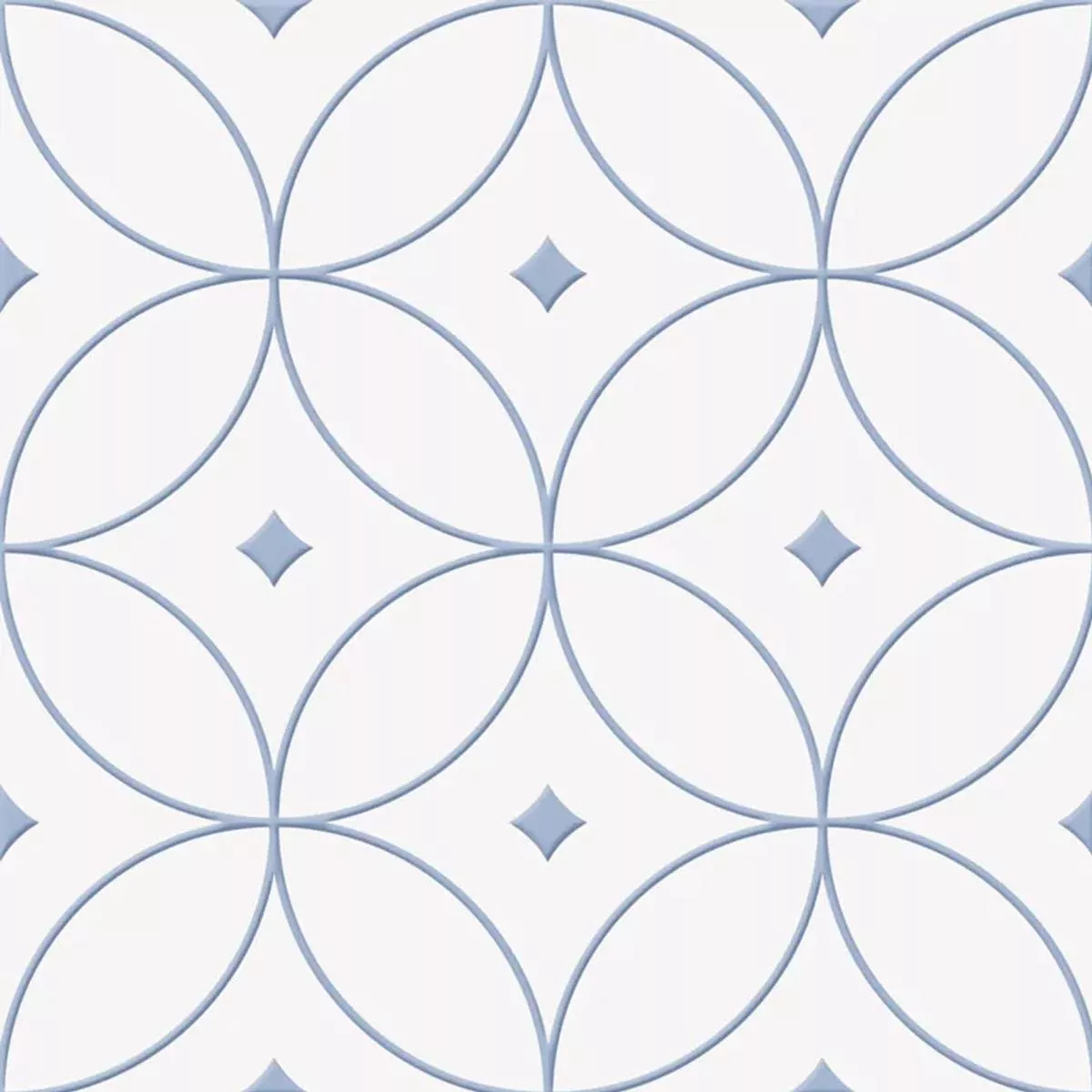 Skyros Blu Bianco 25x25 cm