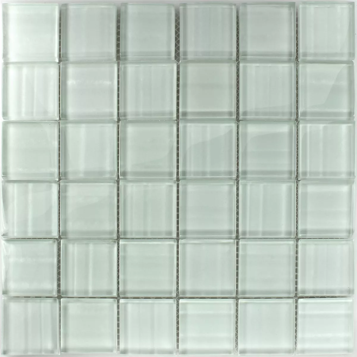 Mosaico Vetro Columbia Bianco Striscia