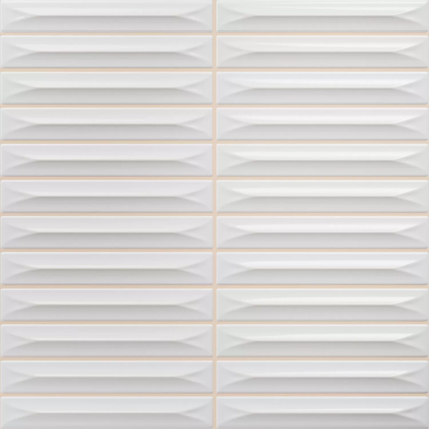 Bevel Bianco Lucida Maglia 20x20 cm