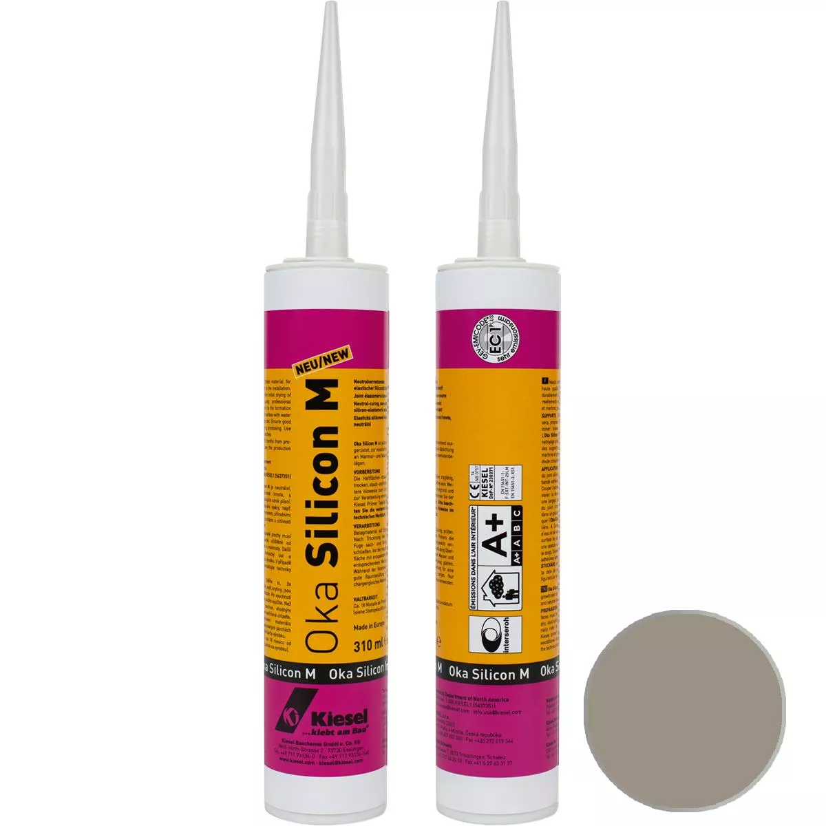 Ciottolo per fughe in silicone per pietra naturale OKA SILICON M pietra grigia 310 ml Ciottolo per fughe in silicone per pietra naturale OKA SILICON M pietra grigia 310 ml