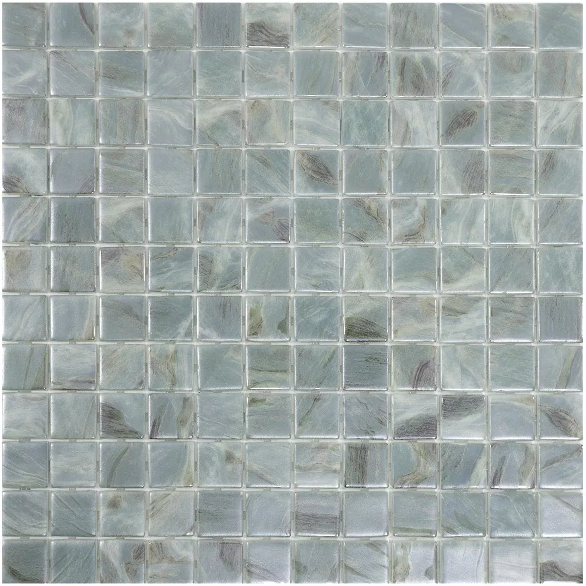 Vetro Piscina Mosaico Alassio Grigio 25