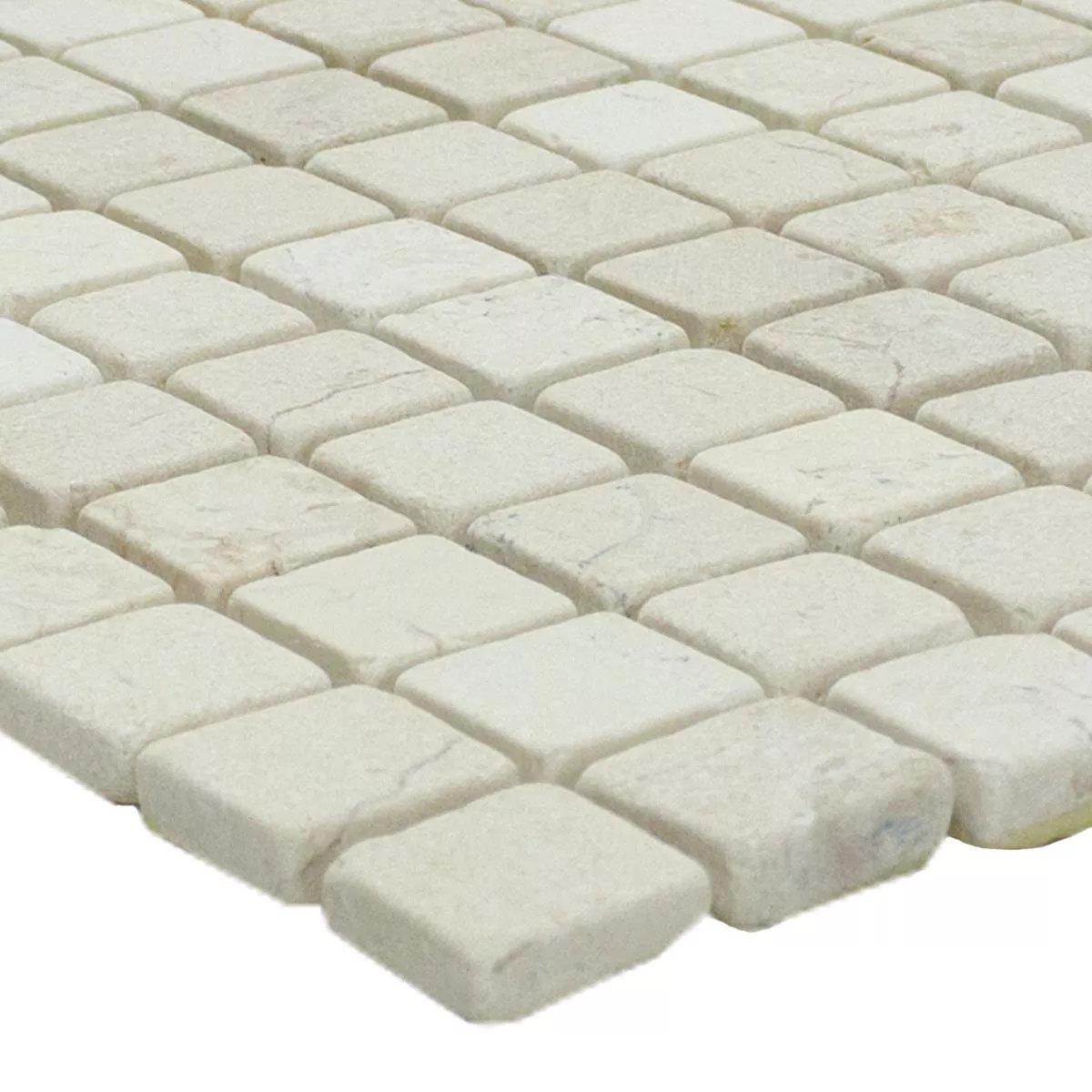 Mosaico In Pietra Naturale Marmo Vito Beige Bianco