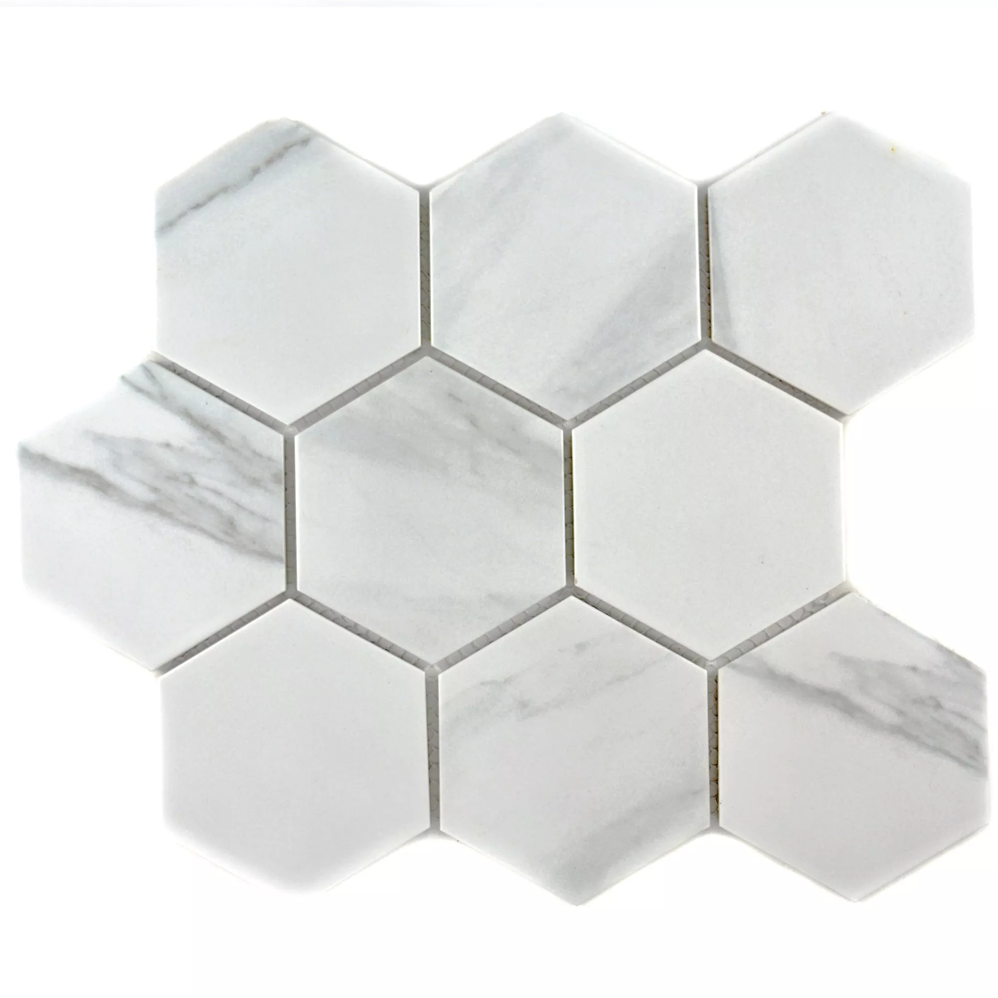 Ceramica Mosaico Zyrus Carrara Hexagon 95
