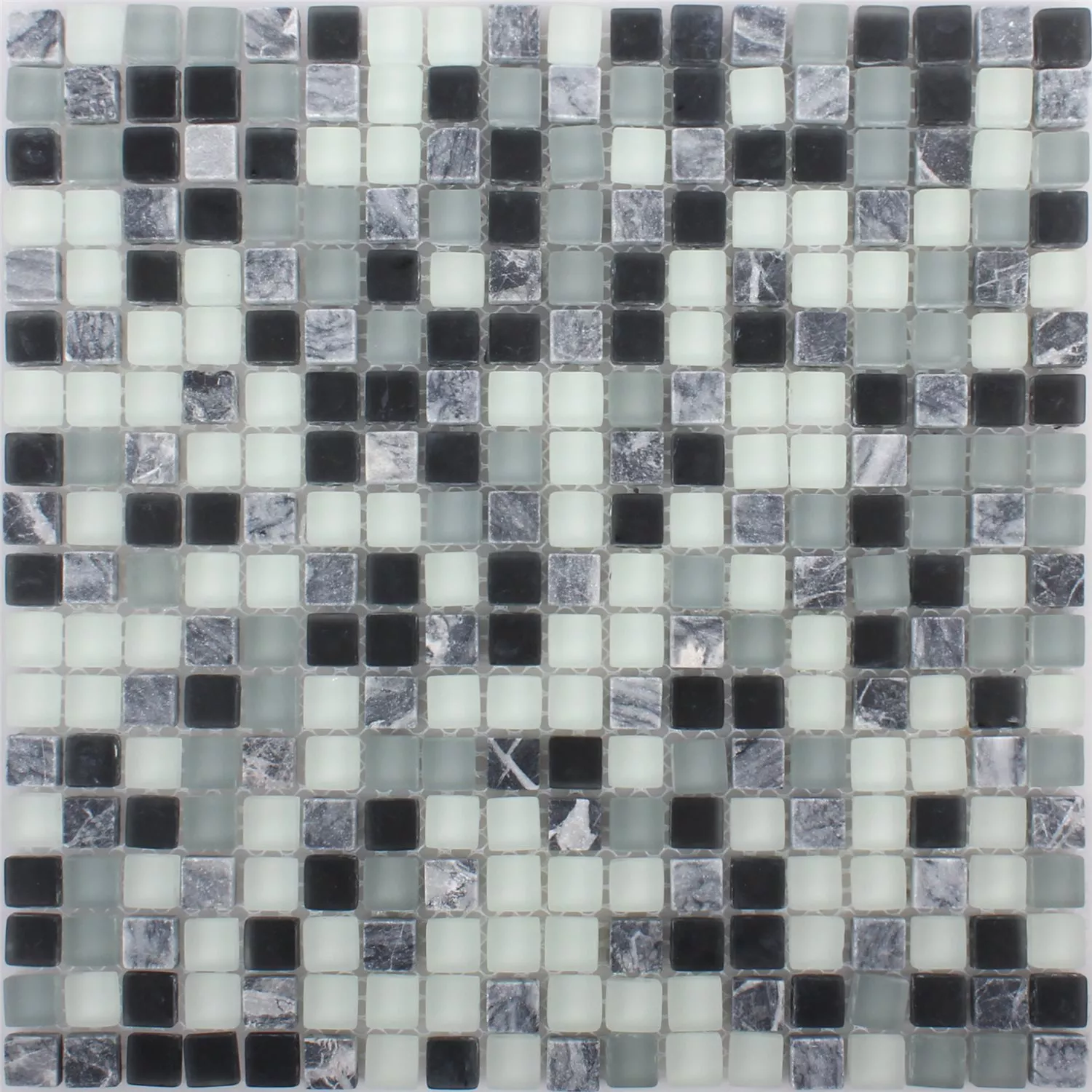 Mosaico Marilia Nero Grigio Bianco