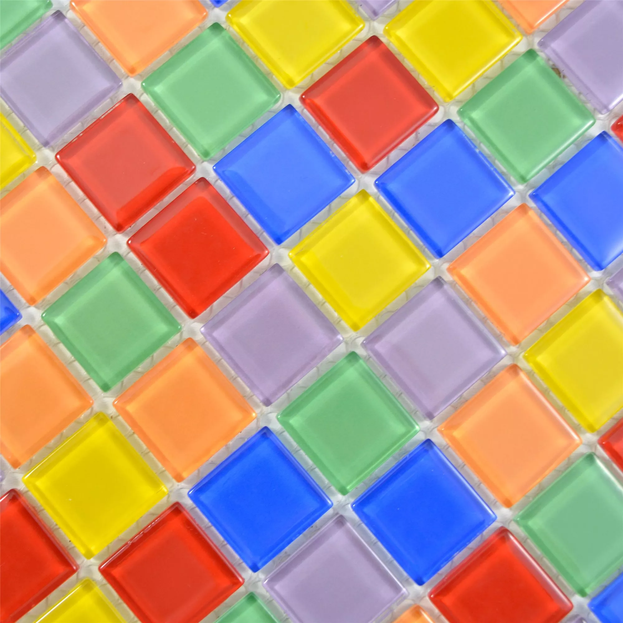 Mosaico Di Vetro Piastrelle Ararat Colorato Mix Stretto