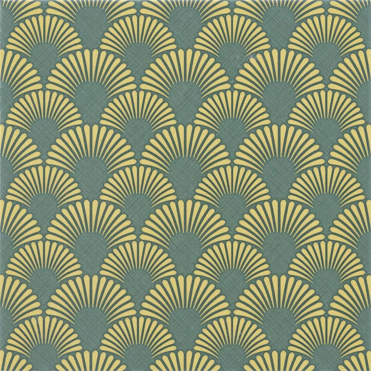 Piastrelle Ottica Di Cemento Wildflower Verde Decorative 18,5x18,5cm  Piastrelle Ottica Di Cemento Wildflower Verde Decorative 18,5x18,5cm