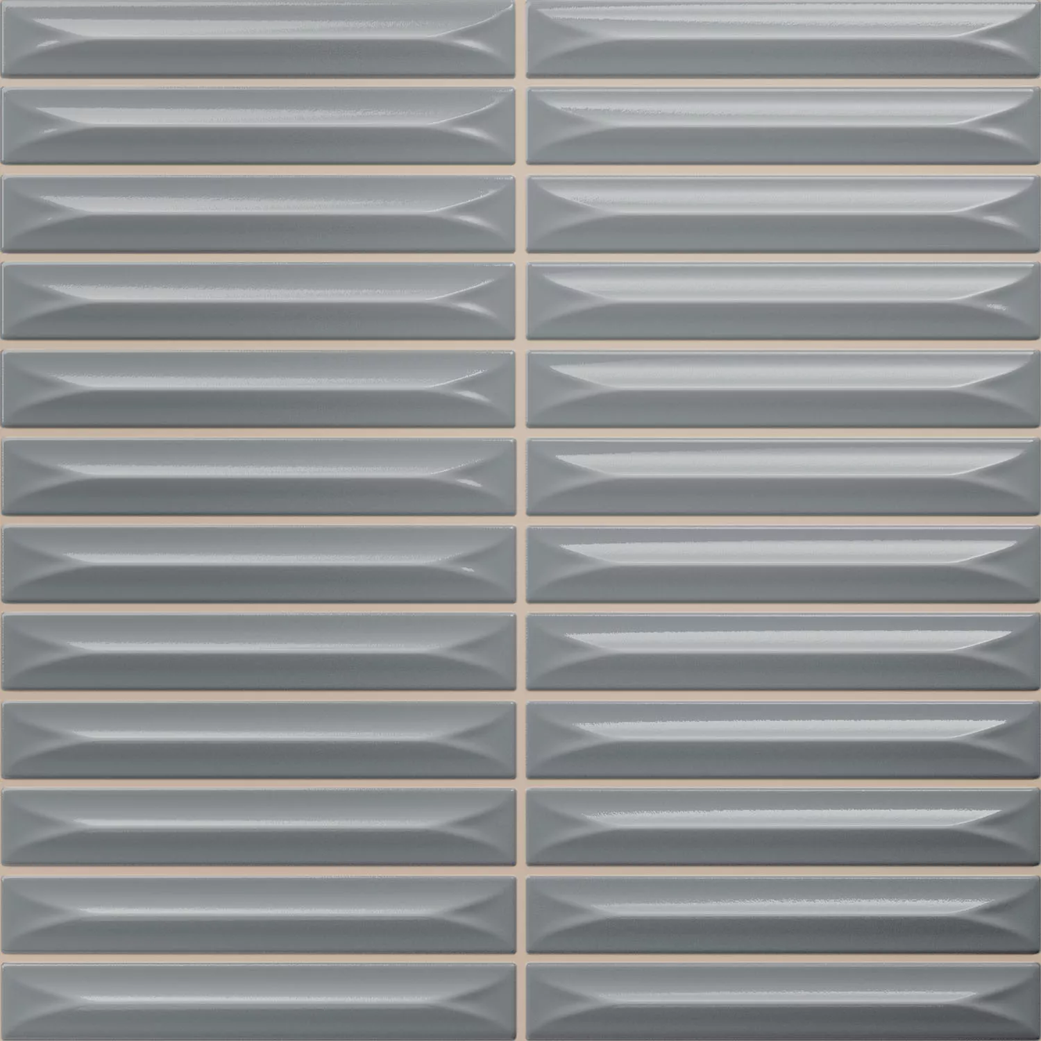 Bevel Grigio Lucida Maglia 20x20 cm