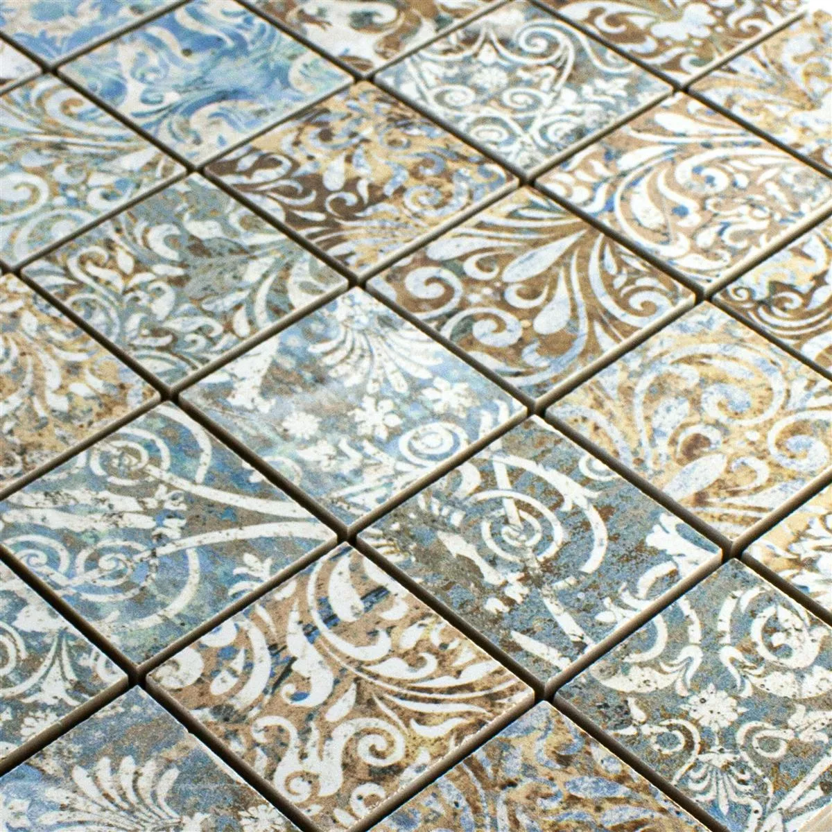 Kit Mosaico In Vetro Fai Da Te - 81 Tessere Con 12 Motivi, Per Decorare Cornici, Vasi, Sottobicchieri - Per Casa E Artigianato
