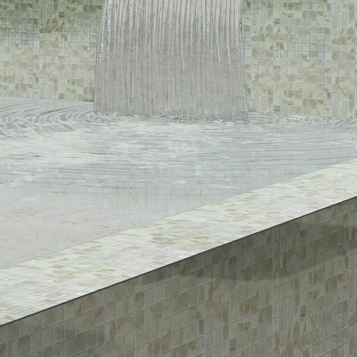 Vetro Piscina Mosaico Alassio Beige 38