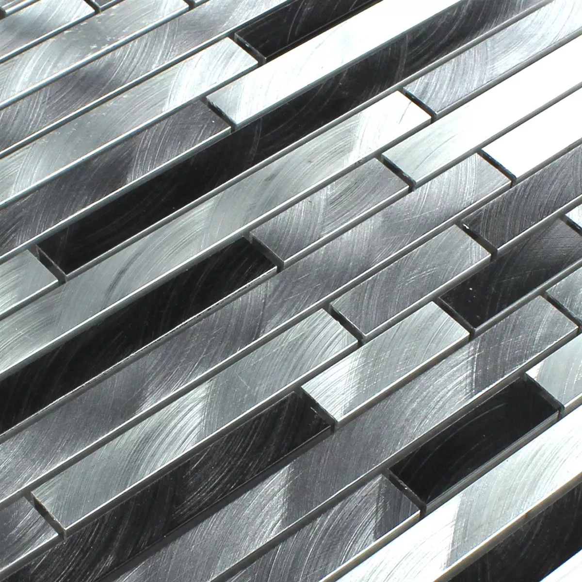 Campione Mosaico Alluminio Metallo Sahara Argento Mix