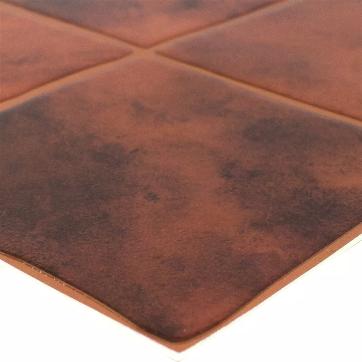 Mosaico Lavin Rosso Lucida Autoadesivo
