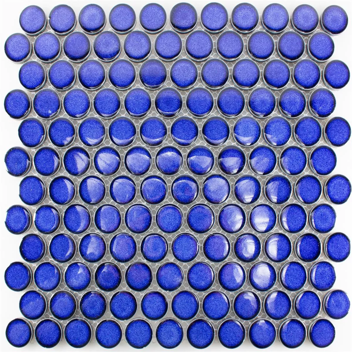 Campione Ceramica Bottone Mosaico Mission Blu