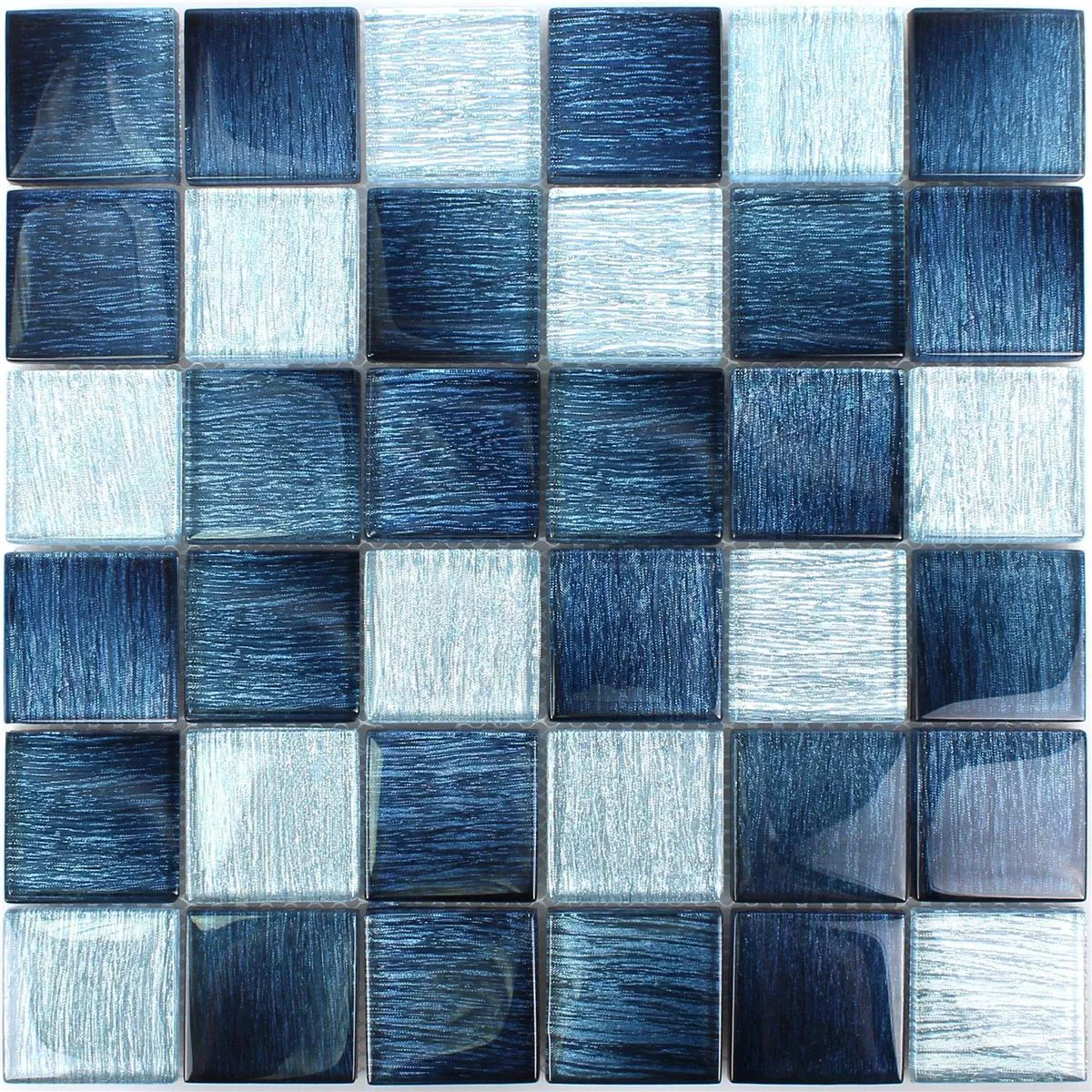 Mosaico Di Vetro Piastrelle Bellevue Blu
