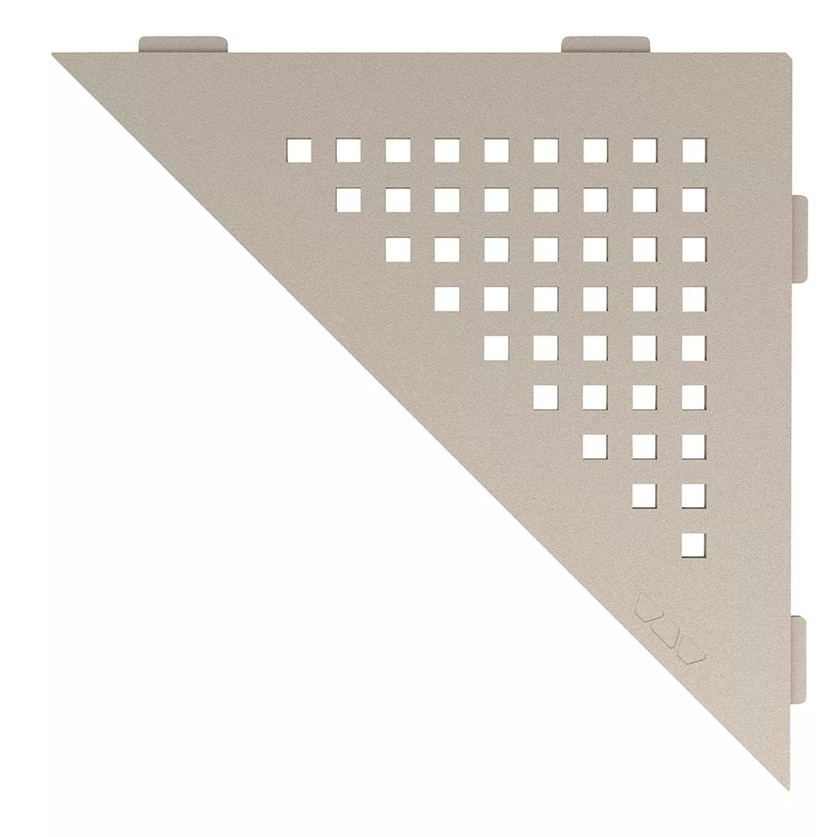 Mensola a muro Mensola per doccia Schlüter triangolo 21x21 cm quadrato 