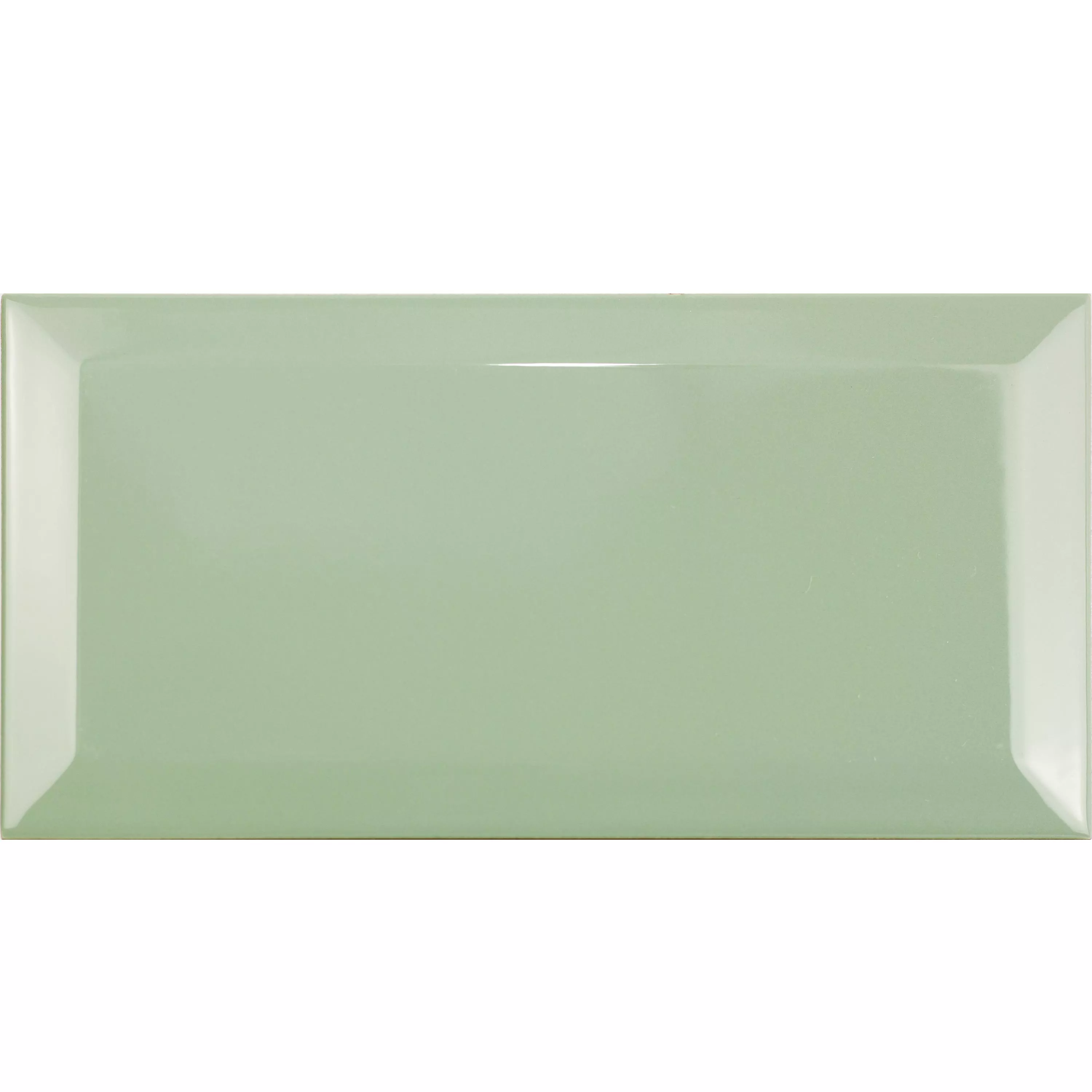 Metro Rivestimenti Brussel Sfaccettatura 10x20x0,7cm Verde Metro Rivestimenti Brussel Sfaccettatura 10x20x0,7cm Verde