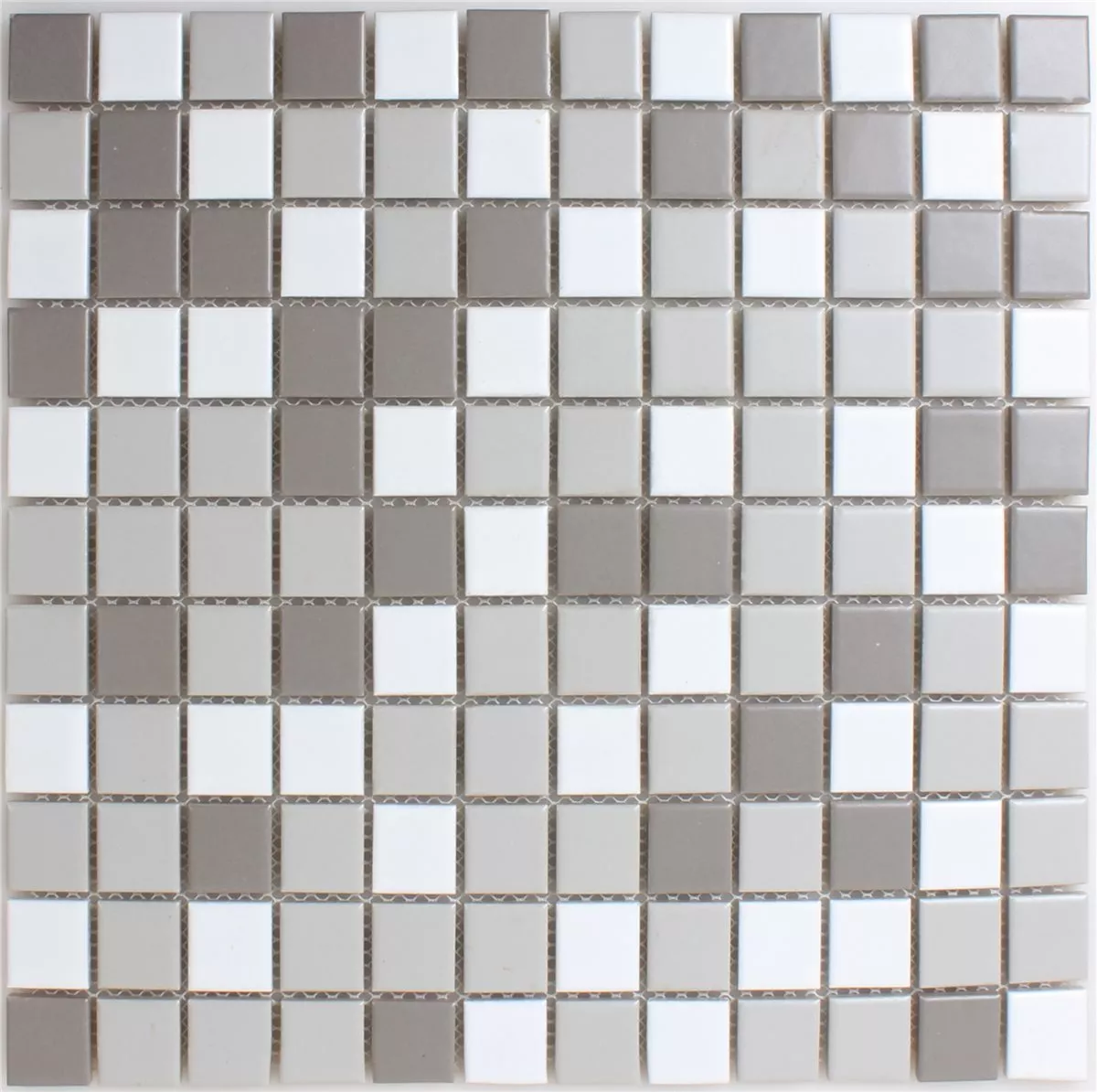 Campione Mosaico Ceramica Bianco Grigio Antracite Mix